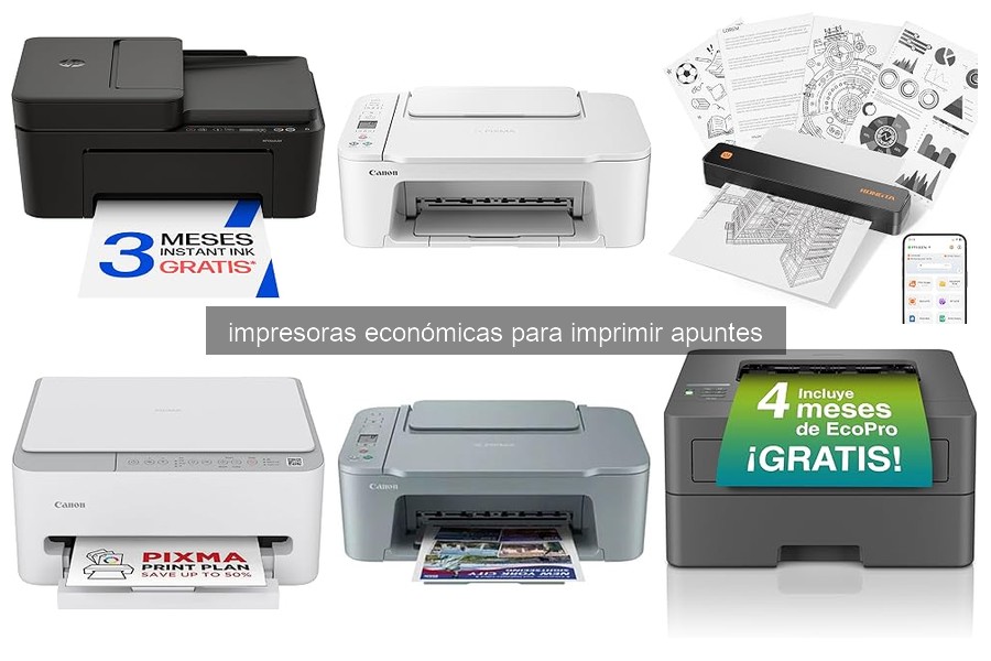 Mejores impresoras económicas para imprimir apuntes en 2026