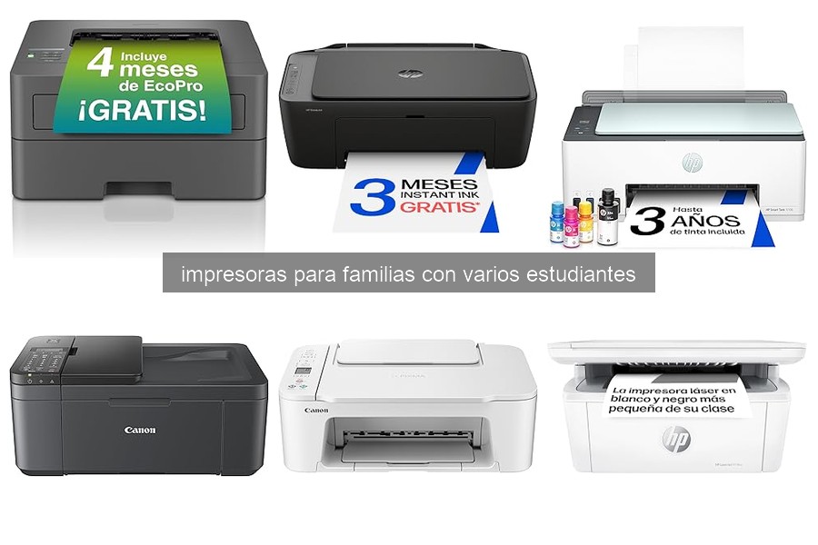 Mejores impresoras para familias con estudiantes en 2026