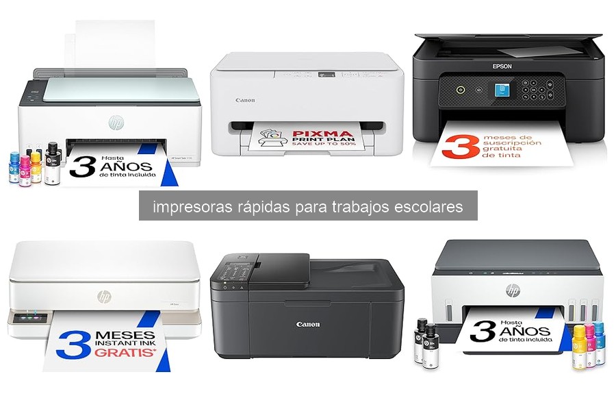 Mejores impresoras rápidas para trabajos escolares en 2026