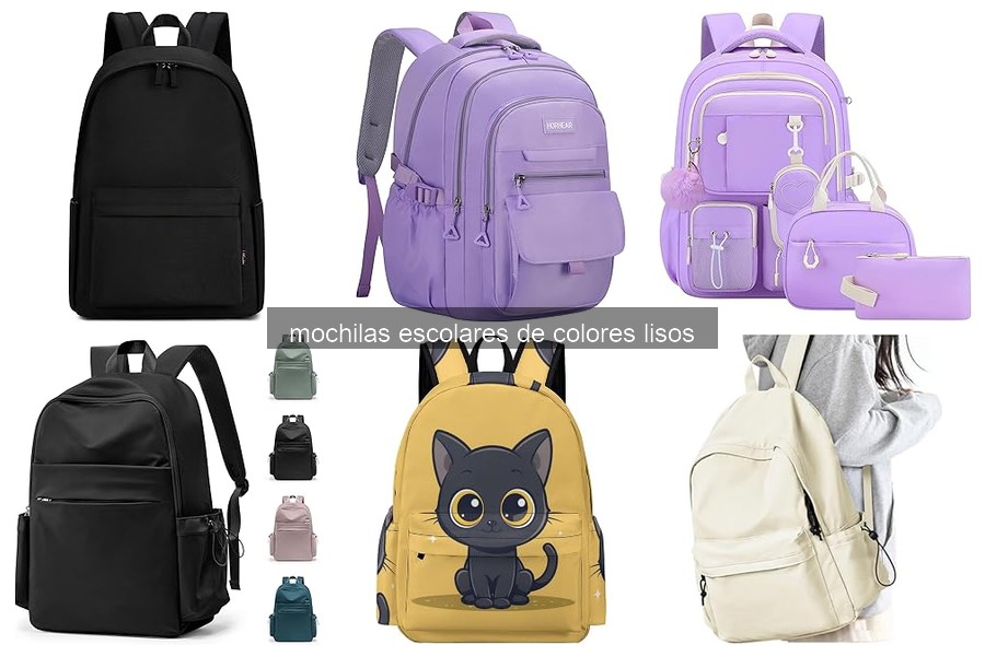 Mejores mochilas escolares de colores lisos para estudiantes 2026