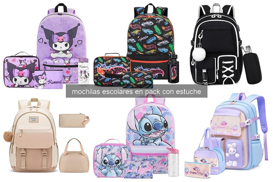 Mejores mochilas escolares en pack con estuche 2026