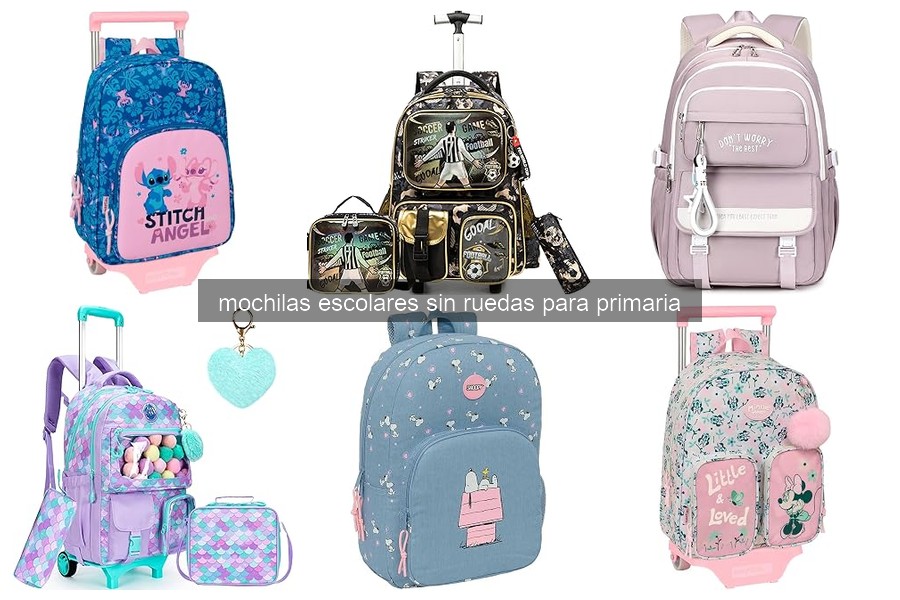 Mejores mochilas escolares sin ruedas para primaria 2026