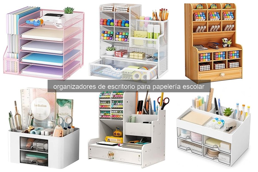Mejores organizadores de escritorio para papelería escolar 2026