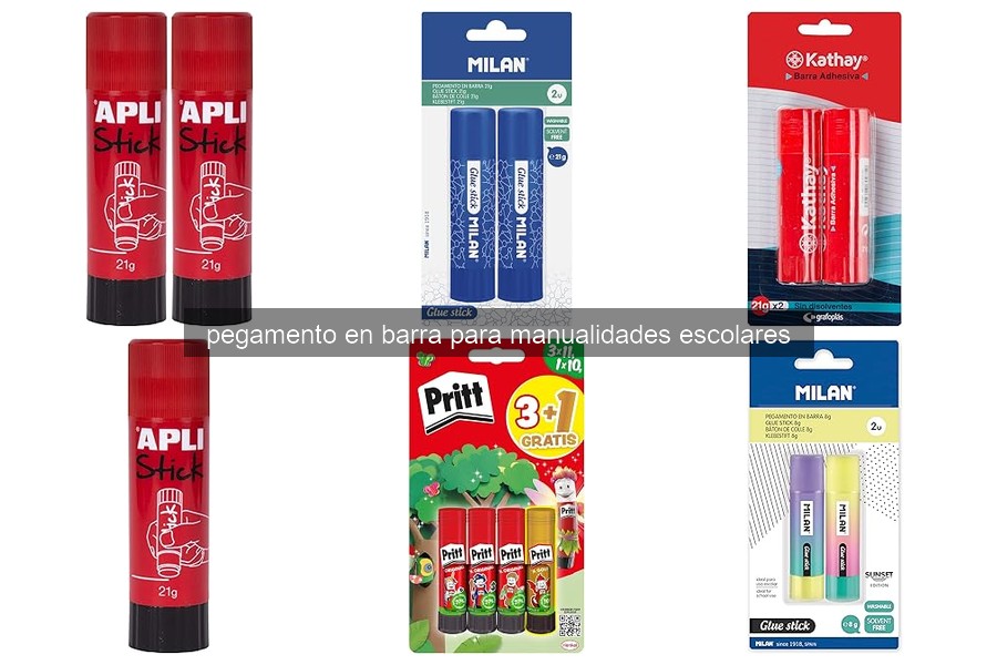 Mejores pegamentos en barra para manualidades escolares 2026