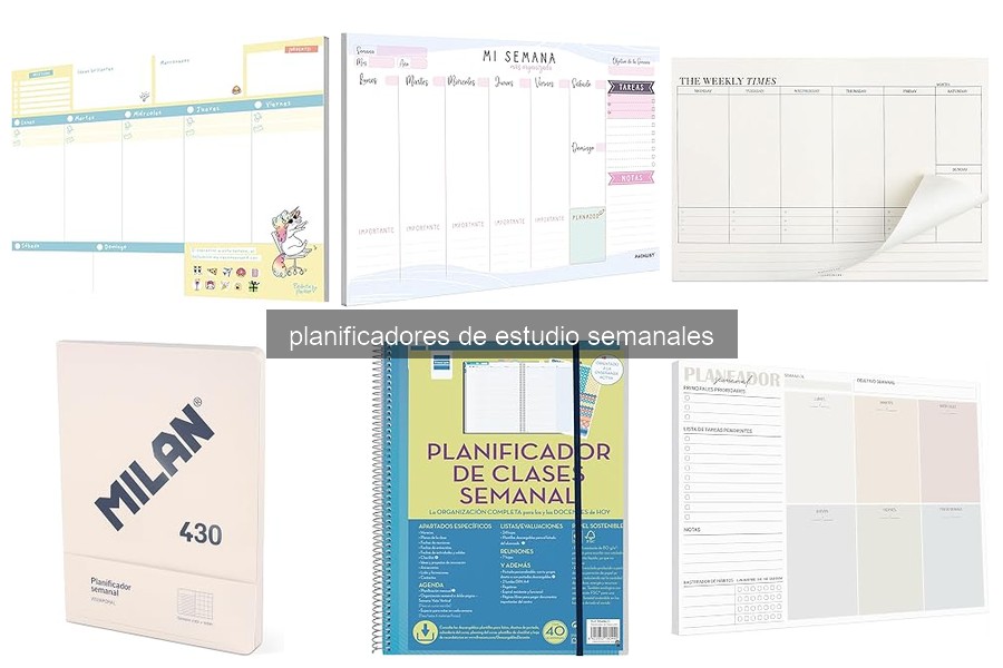 Mejores planificadores de estudio semanales para estudiantes