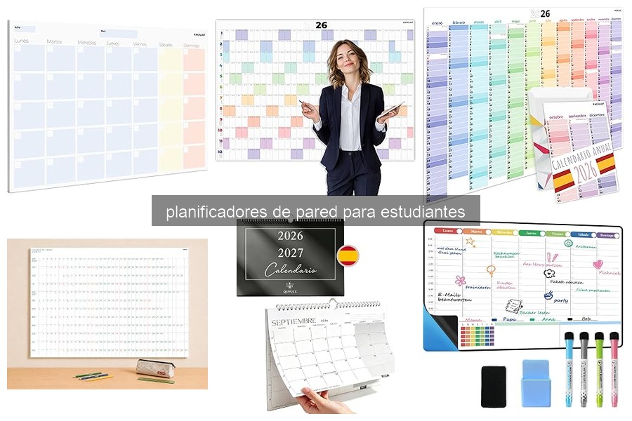 Mejores planificadores de pared para estudiantes en 2026