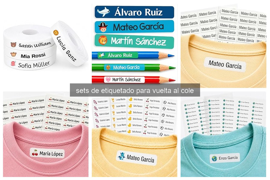 Mejores sets de etiquetado para niños en 2026: Comparativa