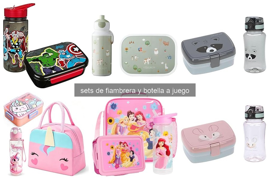 Mejores sets de fiambrera y botella a juego para niños