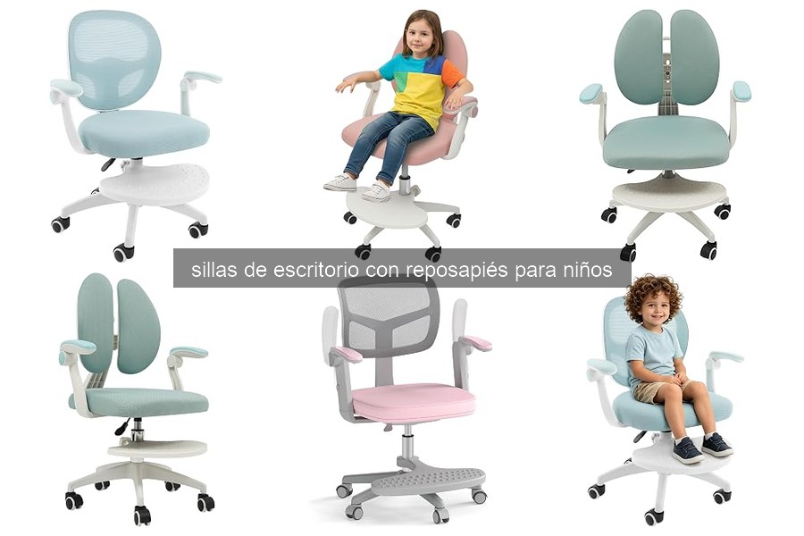 Mejores sillas de escritorio con reposapiés para niños 2026