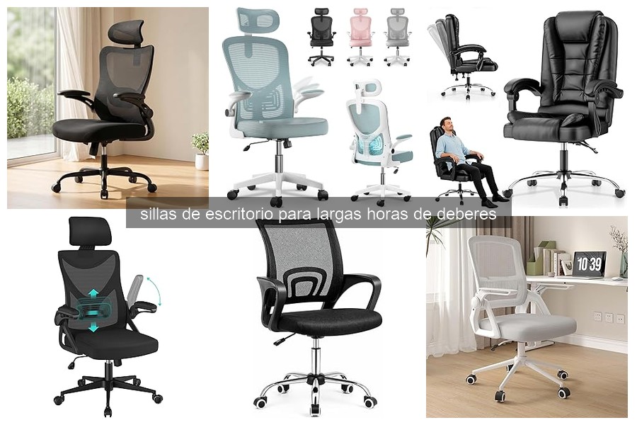 Mejores sillas de escritorio para largas horas de estudio