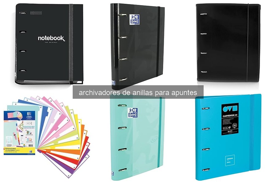 Organiza tus Apuntes con Archivadores de Anillas Efectivos