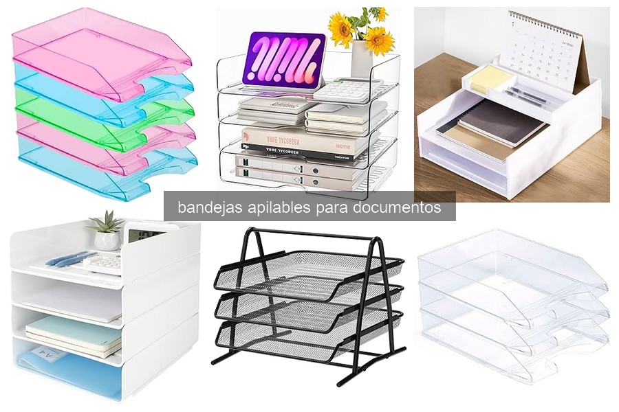 Organiza tus documentos eficientemente con bandejas apilables
