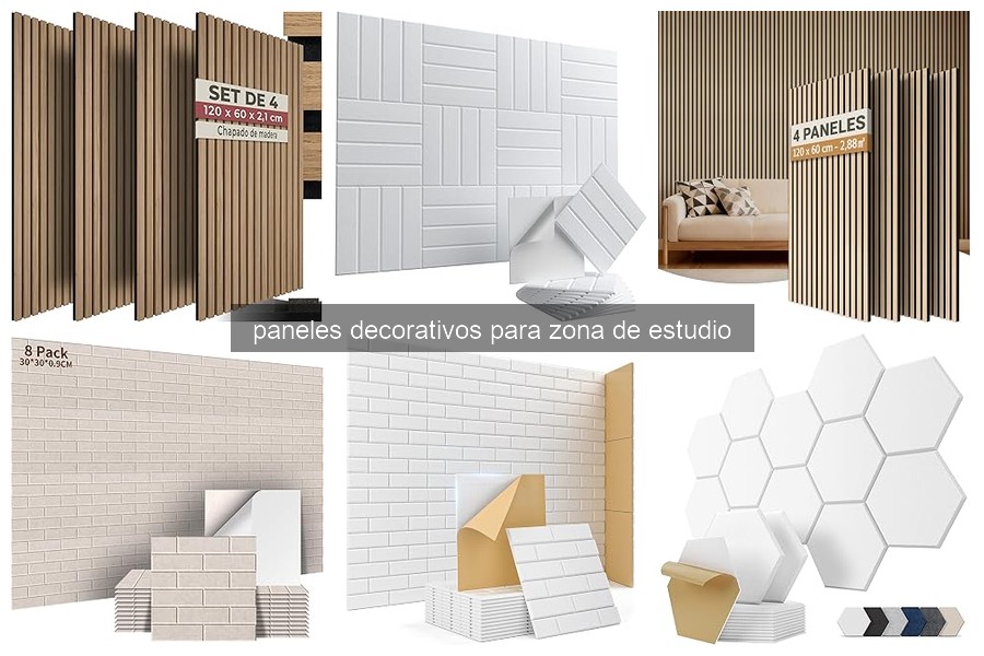 Paneles decorativos para estudio: beneficios y tipos