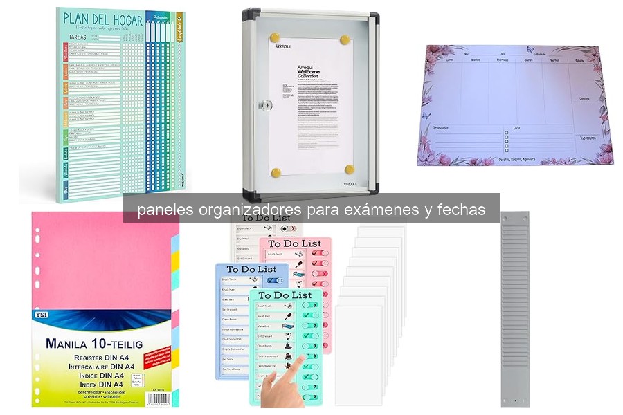 Paneles organizadores para exámenes: ¿Qué son y cómo usarlos?