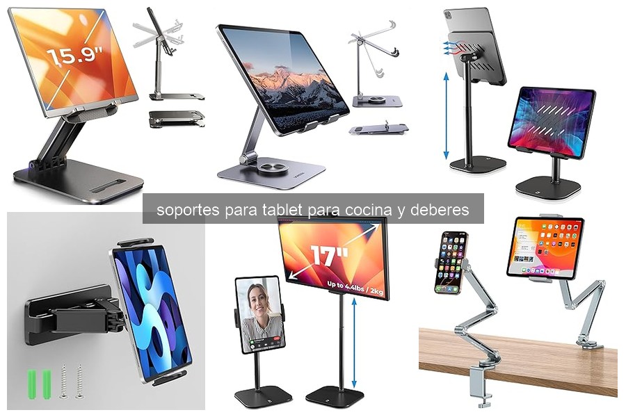 Problemas comunes al usar soportes para tablet en la cocina