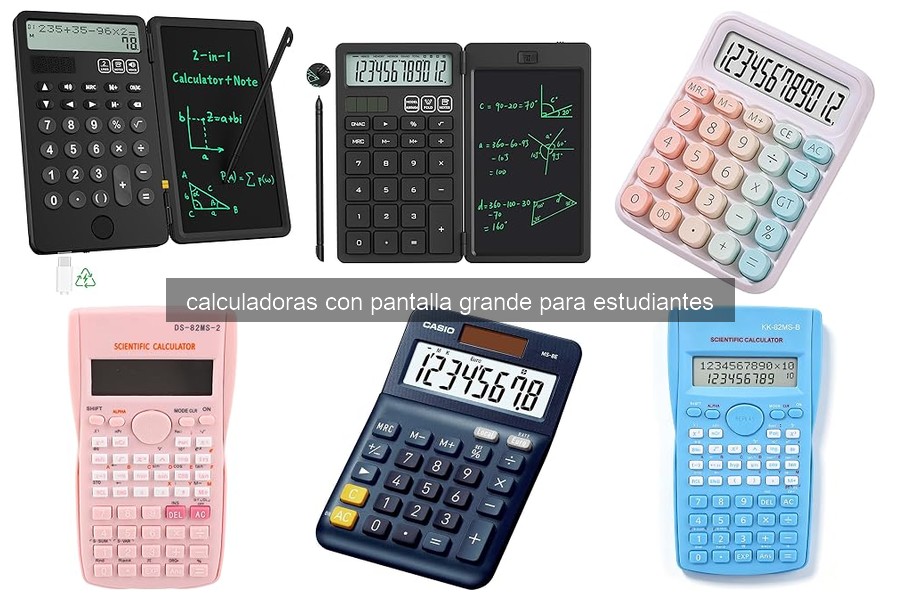 Problemas comunes con calculadoras de pantalla grande y soluciones