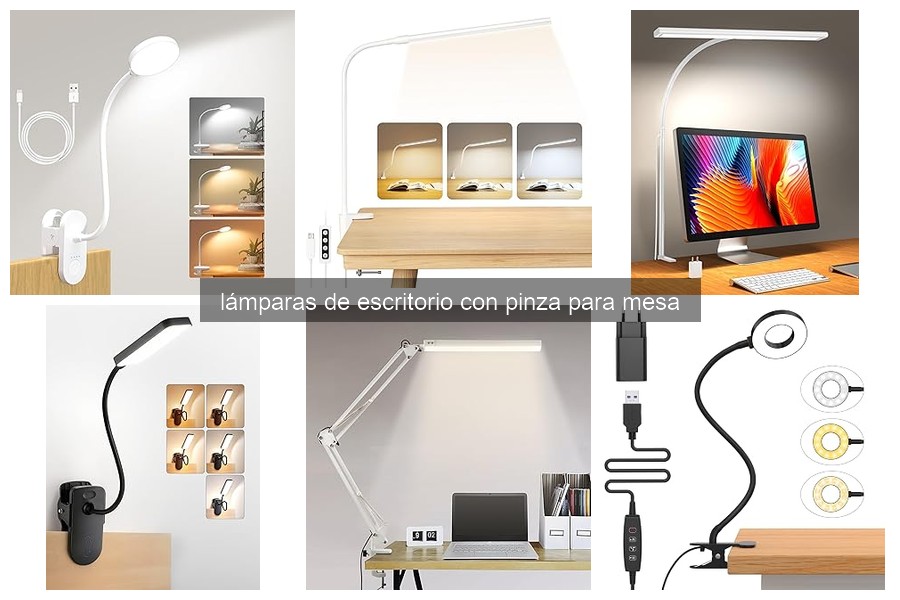 ** Problemas comunes con lámparas de escritorio con pinza y soluciones