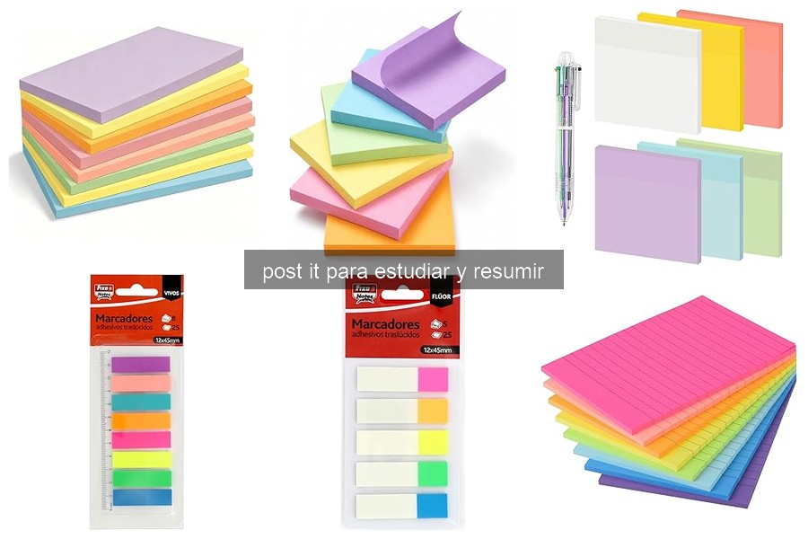 Problemas comunes con post-it al estudiar y sus soluciones