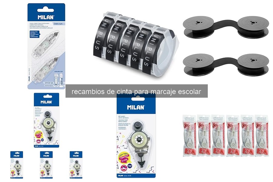 Problemas comunes con recambios de cinta para marcaje escolar