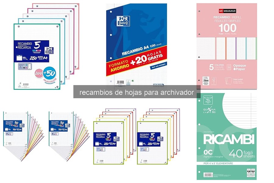 Problemas Comunes con Recambios de Hojas y Soluciones