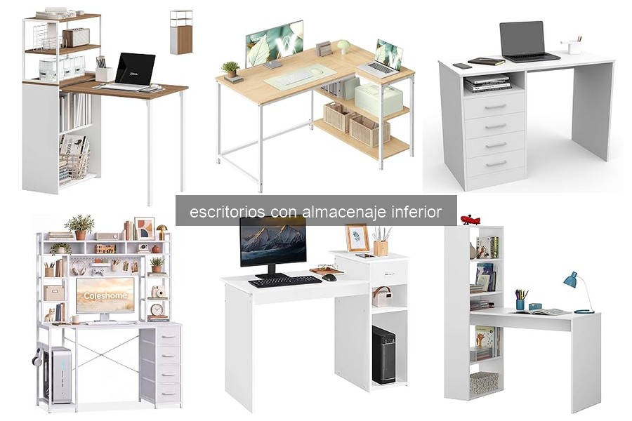 Problemas comunes de escritorios con almacenaje inferior