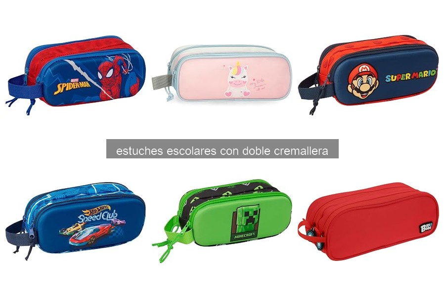 Problemas comunes de estuches escolares con doble cremallera