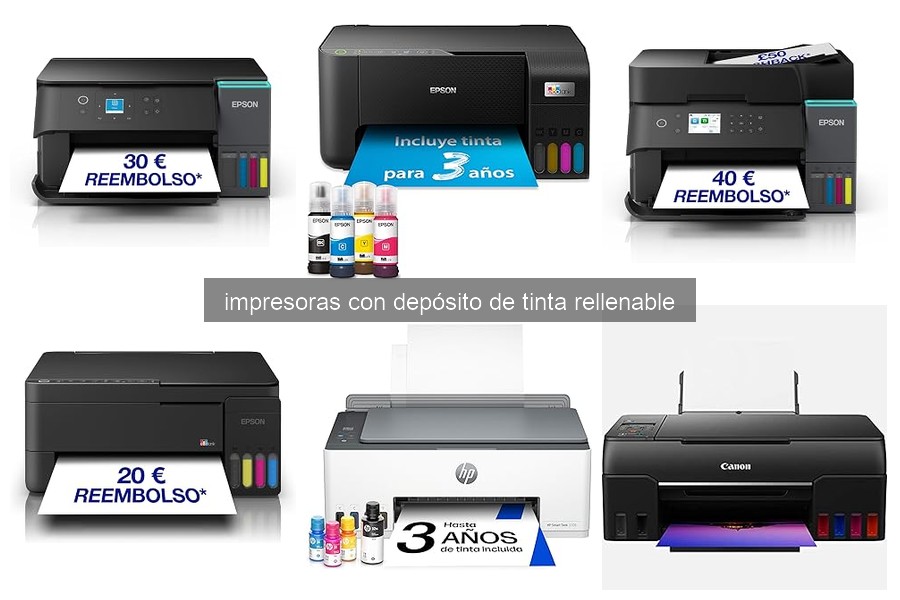 Problemas comunes y soluciones en impresoras con depósito de tinta