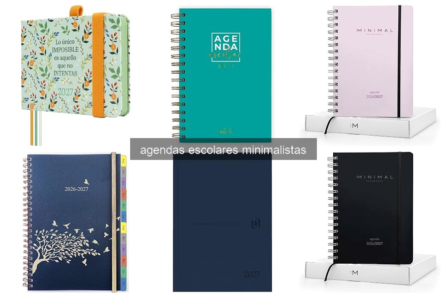 ¿Qué son las agendas escolares minimalistas? Características y beneficios