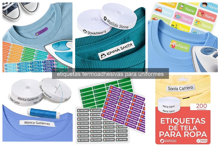 Qué son las etiquetas termoadhesivas para uniformes