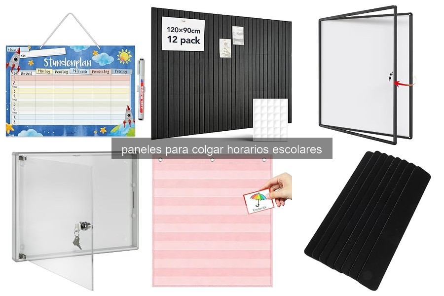 ¿Qué son los paneles para colgar horarios escolares?