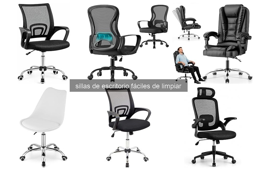 Sillas de escritorio fáciles de limpiar: modelos y características