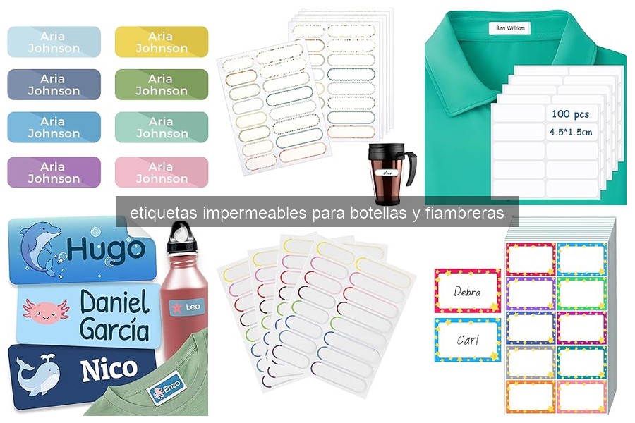 Todo sobre las etiquetas impermeables para botellas y fiambreras