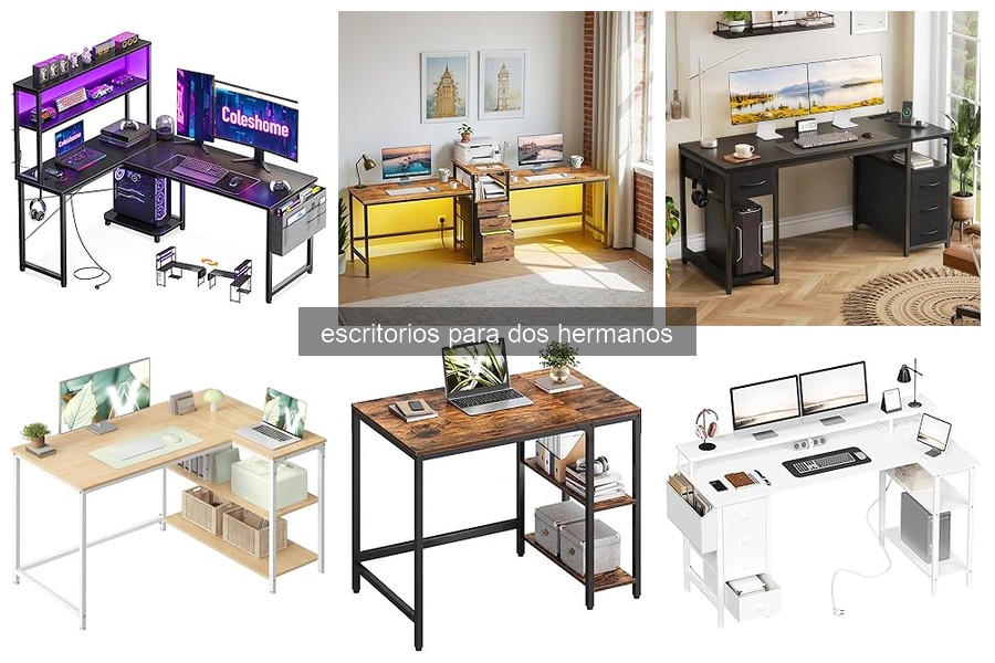 Ventajas de los Escritorios para Dos Hermanos en Espacios Compartidos