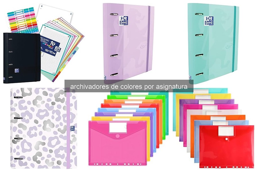 Ventajas de usar archivadores de colores en el estudio