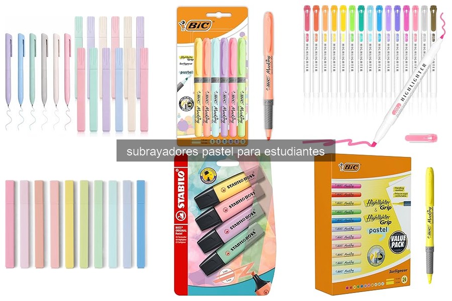 Ventajas de usar subrayadores pastel para estudiar
