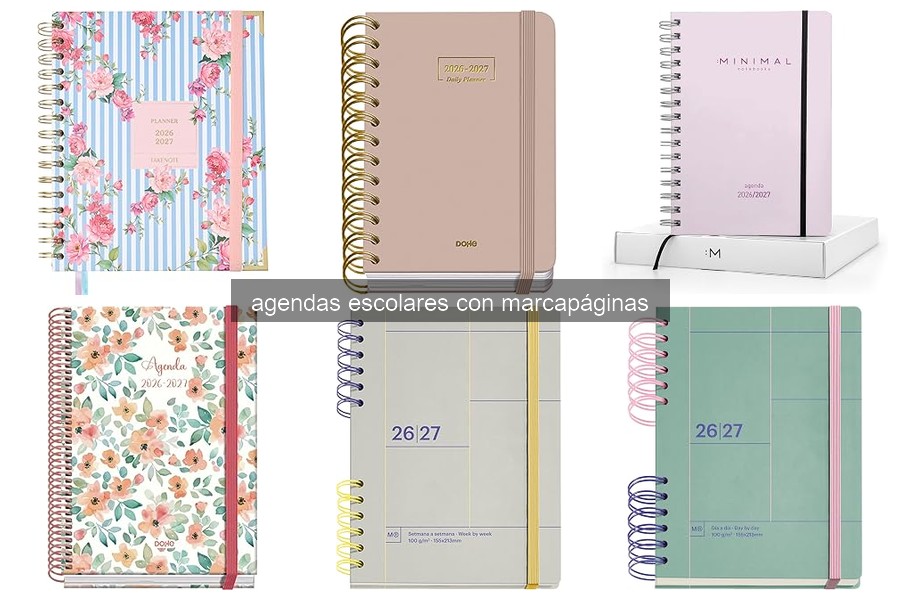 Ventajas de usar una agenda escolar con marcapáginas