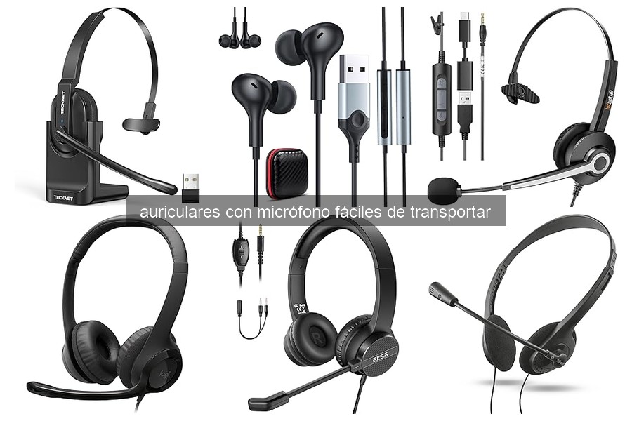 Ventajas y desventajas de auriculares con micrófono portátiles