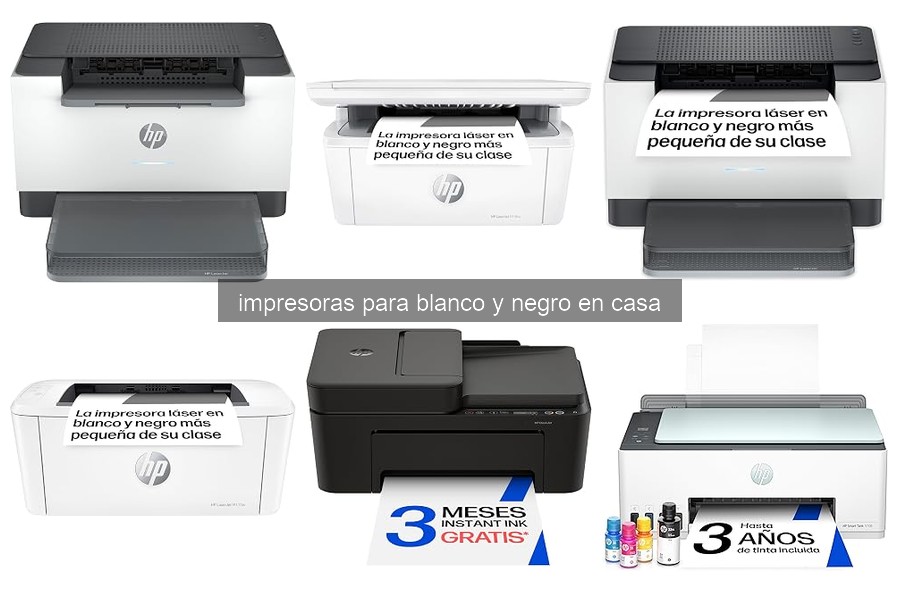 Ventajas y desventajas de impresoras láser en blanco y negro
